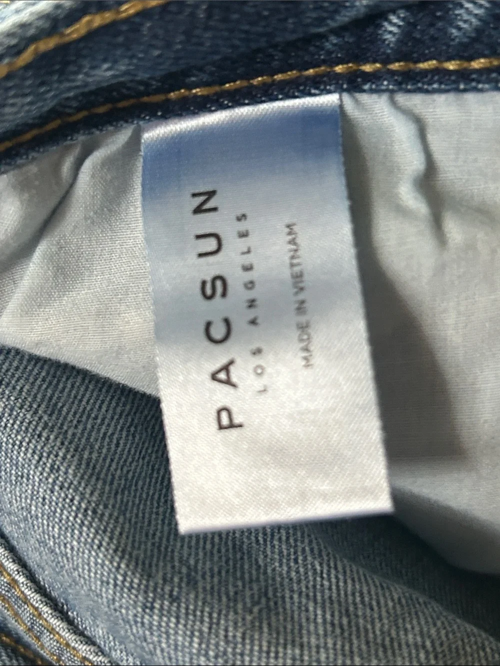 PacSun Men's Slim Jeans in Light Blue Wash